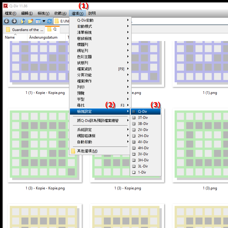 Windows 上的四檔案總管 Q Dir 視圖是什麼
